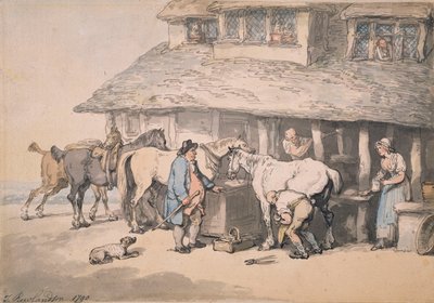 At the Forge, 1790 by Thomas Rowlandson