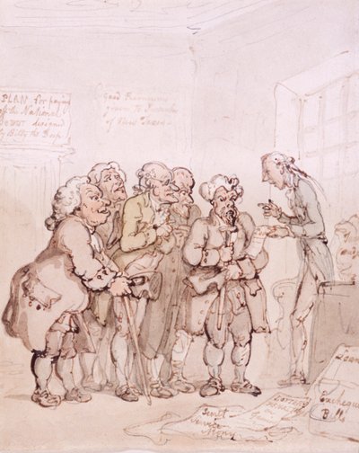 Loan Contractors by Thomas Rowlandson