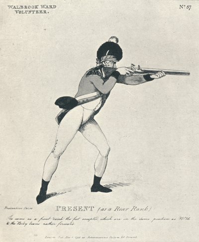 Present as a Rear Rank by Thomas Rowlandson