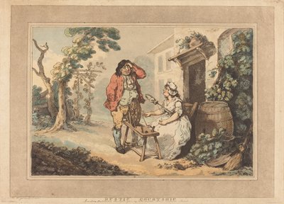 Rustic Courtship by Thomas Rowlandson