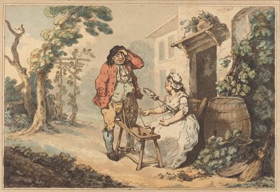 Rustic Courtship, 1785 by Thomas Rowlandson