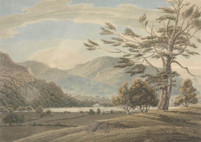 Landscape: Trees, Lakes and Mountains, Lake District by Thomas Sunderland