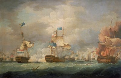 The Battle of Camperdown by Thomas Whitcombe