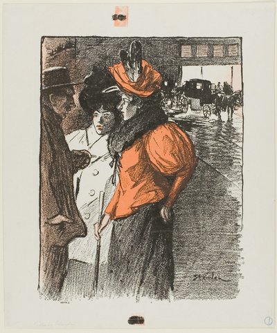 Conversation by Théophile Alexandre Pierre Steinlen
