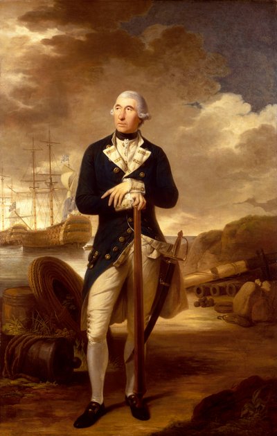 Rear-Admiral Richard Kempenfelt by Tilly Kettle