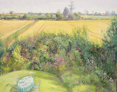 Roses and Cornfield by Timothy Easton