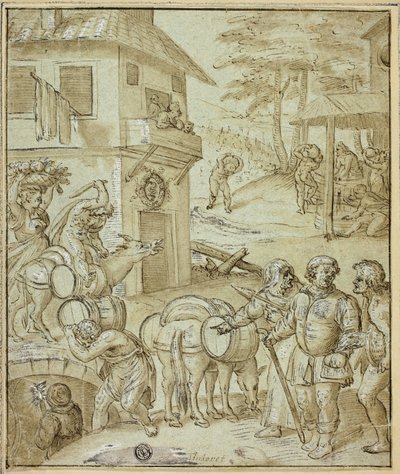Wine Harvest by Tintoretto