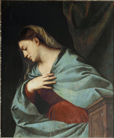Polyptych Averoldi: Virgin Announced by Titian (c.1488 1576)