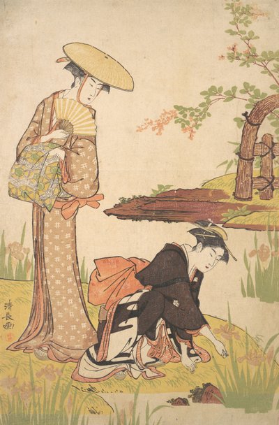 The Iris Garden by Torii Kiyonaga