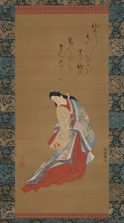 Standing Courtesan, ca. 1720 by Tosendo Rifu