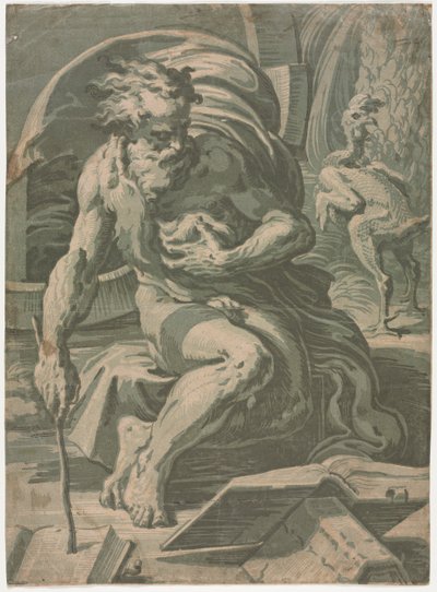 Diogenes by Ugo da Carpi