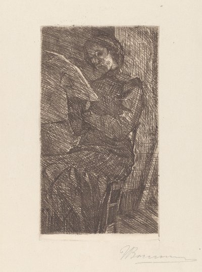 Woman Reading by Umberto Boccioni