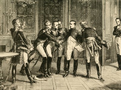 Abdication of Napoleon Bonaparte, 1815 by Unbekannt