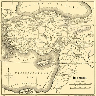 Asia Minor - Map by Unbekannt