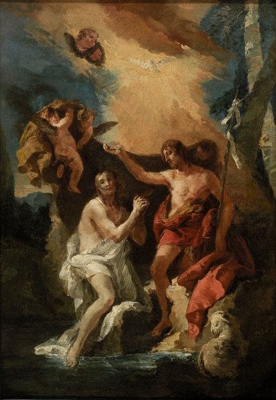 Baptism of Christ, 18th Century by Unbekannt