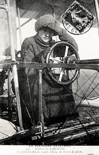Baroness Raymonde Delaroche, French aviator by Unbekannt