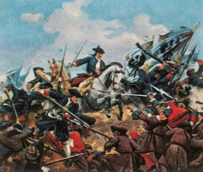 Battle at Turin, 1706 by Unbekannt