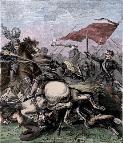 Battle of Flodden, 1513 by Unbekannt