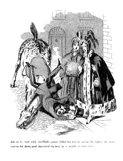 Cartoon on a riding theme by Unbekannt