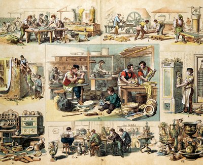 Ceramics Industry, c1870 by Unbekannt