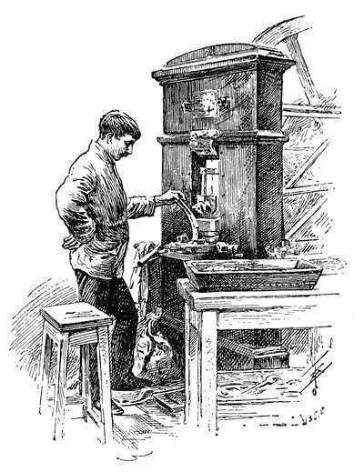 Coining Press at the Royal Mint, London, 1891 by Unbekannt