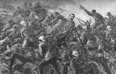 Colonel Galbraith at the Battle of Maiwand, c. 1880 by Unbekannt