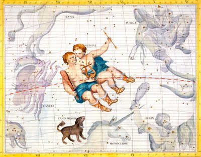 Constellations of Gemini and Canis Minor by Unbekannt