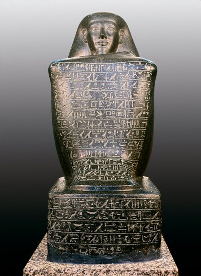 Cube Statue of Sennefer, Egypt by Unbekannt