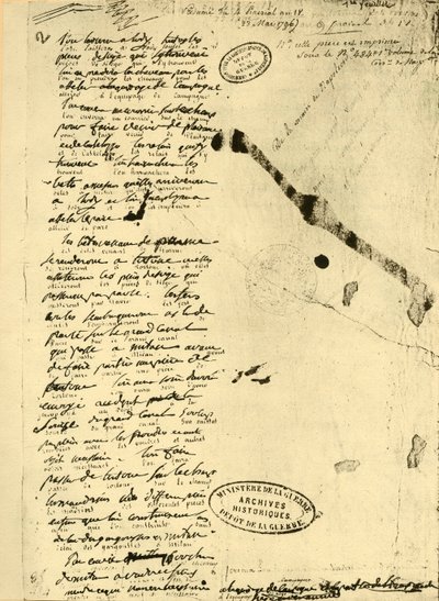 Decree by Napoleon Bonaparte, 23 May 1796 by Unbekannt