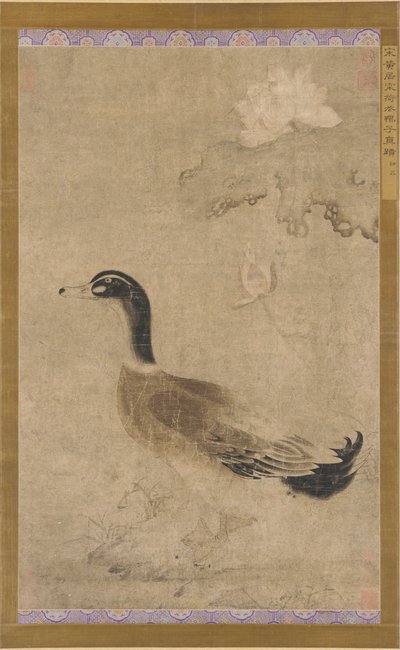 Drake and lotus flowers, Yuan dynasty, 1279-1368 by Unbekannt