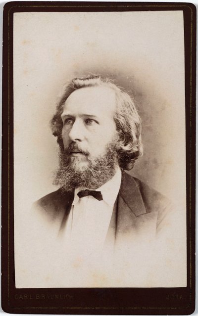 Ernst Haeckel, German naturalist, c 1860s by Unbekannt