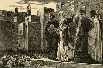 Ezra Reading the Law to the Jews by Unbekannt