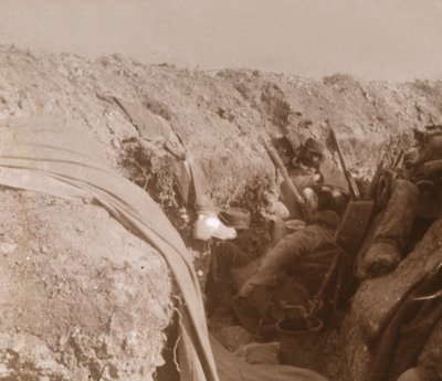 Front line trenches, Beauséjour, northern France by Unbekannt