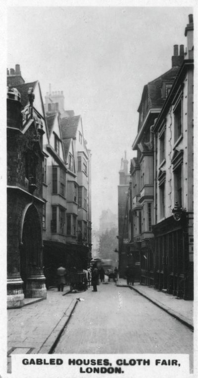 Gabled houses, Cloth Fair, London by Unbekannt