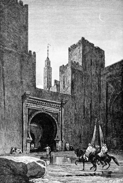 Gateway to the Kasbah, Fez, Morocco, 1895 by Unbekannt