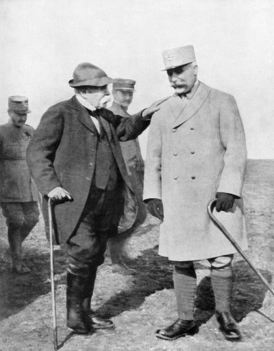 General Philippe Petain and Georges Clemenceau, 1926 by Unbekannt