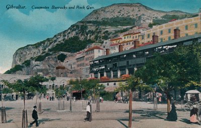 Gibraltar - Casemates Barracks and Rock Gun by Unbekannt