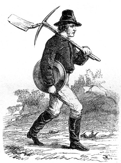 Gold Miner, California, 19th century by Unbekannt