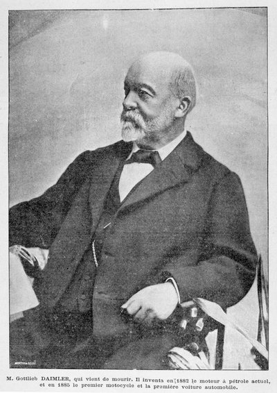 Gottlieb Daimler, German Industrial Pioneer, 1900 by Unbekannt