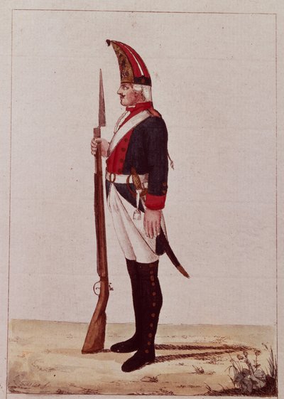 Grenadier of the First Marine Battalion by Unbekannt