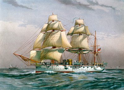 HMS Calliope, Royal Navy 3rd class cruiser, c. 1890-1893 by Unbekannt