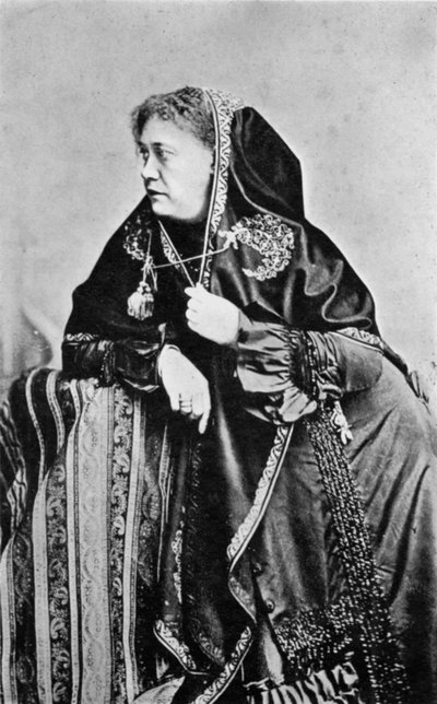 Helena Petrovna Blavatsky, Russian-born American theosophist by Unbekannt