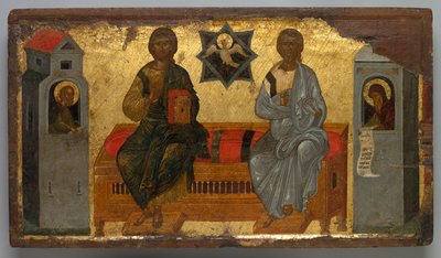 Icon of the New Testament Trinity by Unbekannt