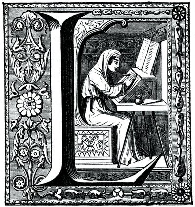 Initial letter L, 1870 by Unbekannt