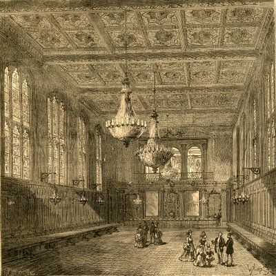 Interior of Merchant Taylors Hall, 1897 by Unbekannt