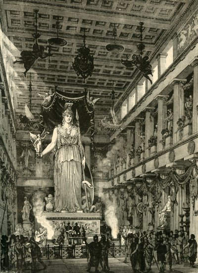 Interior of the Parthenon, Restored, 1890 by Unbekannt