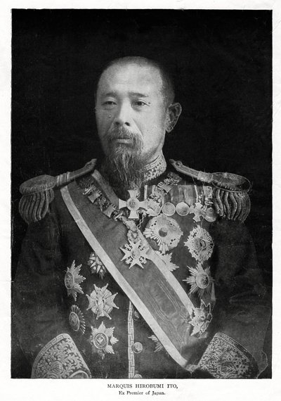 Ito Hirobumi, First Prime Minister of Japan, 1908 by Unbekannt