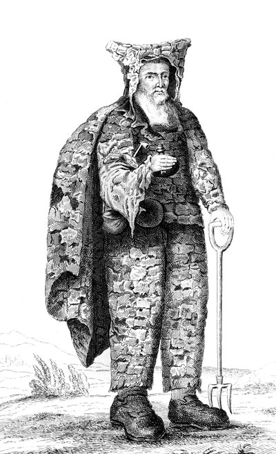 John Bigg, the Dinton Hermit by Unbekannt