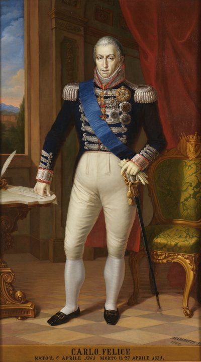 King Charles Felix of Sardinia 1765-1831 by Unbekannt