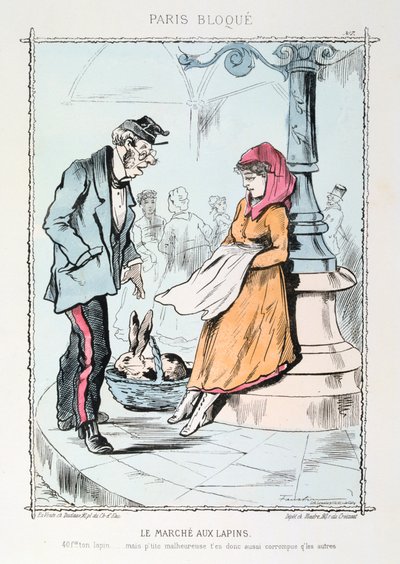 Le Marche aux Lapins, 1870-1871 by Unbekannt